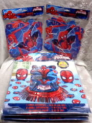 MARVEL DesignWare Large Lot/6 ULTIMATE SPIDER-MAN Birthday Banner & Table Decor
