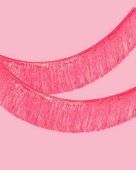 , Pink Iridescent Fringe Banner – 5 Ft. | Bachelorette Party Decorations, Bir…