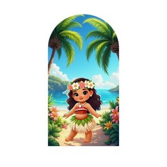 Moana Birthday Party Arch Backdrop Cover Beach photography Background Decoration