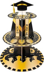 Graduation Cupcake Stand for 25 Cupcakes, Class of 2026 Congrats Dessert Collaps