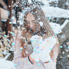 1500PCS Iridescent Silver Snowflake Table Confetti Winter Party Snowflake Foil M