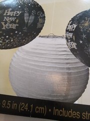 CR24 Happy New Years Paper Lanterns- 3 Pack