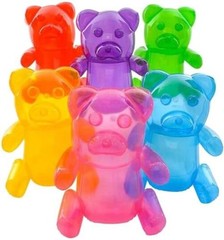 Huge Inflatable Gummy Bears Inflates Assorted Colors (About Purple – (1 Piece)
