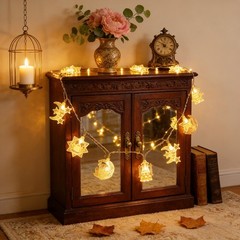Ramadan Moon Star 10/20 LED String Fairy Lights EID Mubarak Lamp Muslim Decor UK