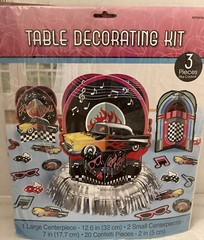Fun Rock & Roll Classic 50’s Table Decorating kit and 4 Pack Napkins Classic Car