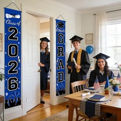 Graduation Decorations 2026 Porch Banner, Graduation Banner Class of 2026, Bl…