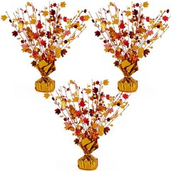 3 Pcs Fall Centerpieces for Tables Fall Thanksgiving Halloween Maple Leaves O…