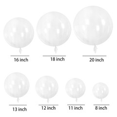 20 PCS Bobo Balloons Transparent Bubbles Balloon for Indoor Outdoor Weddings …