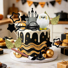 20 PCS Wizard Party Supplies Birthday Cake Decor Birthday Party Favors Magical W