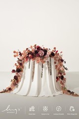 Ling’S Moment Lings Moment 9Ft Eucalyptus And Willow Leaf Garland White Flower