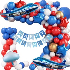 31inch Large Airplane Blue Party Decoration Airplane Balloon Birthday Party Supp