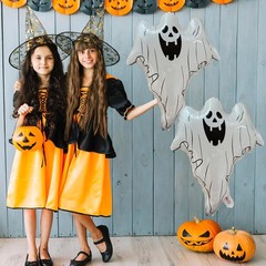 3pc Halloween Ghost Balloons Large Scary Party Decorations Theme