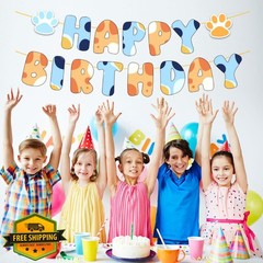 KFBlaiming Cartoon Birthday Banner Multicolor 9