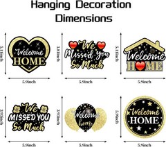Welcome Home Decorations, 40Pcs We Missed You So Much Banner Multicolor