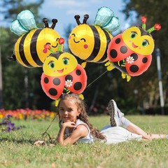 8Pcs Bee Balloons and Ladybug Balloons for Garden Party Bug Themed Baby Showe…