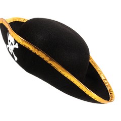 Pirate Costume Accessories Pirate Tricorn Kids Pirate Hat Pirate Roleplay Hat