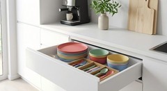 8 PCS Wheat Straw Plates, Kaloo 7.7 Inch 7.7*7.7, Orange+Blue+Green+Yellow