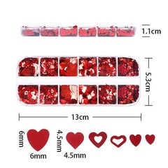 2000 PCS Valentine Heart Confetti Red Table Decorations HollowOut Decor