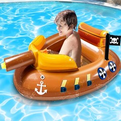 Inflatable Pirate Ship Pool Floats Kids 311 Years Toddler Pool Floaties with …