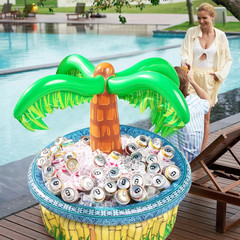 28” Inflatable Palm Tree Cooler Luau Beach Party Tub Holds 100 Cans w/ Ice Fun!!