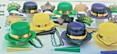 FESTIVE PARTY/EVENT KIT BEADS/HATS/TIARAS/MARDI GRAS (ASSORTMENT FOR 25 PEOPLE)