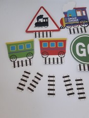 Trains Birthday Party Buffet Table Name Place Cards 6 Ct
