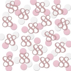 200 PCS Rose Gold 88 Confetti 88th Glitter Birthday Anniversary Decor