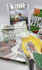 123pc Minecraft Birthday Party Supplies Kit Banner Balloons Cake Topper Sword