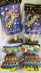 1990s Birthday Paper Cardboard Yard Signs Sports Blowouts Blow Horns Decorations