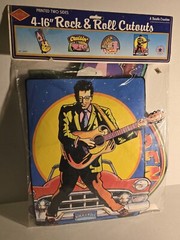 Rock & Roll Diecut Cutouts Decorations 1990 Vintage Beistle 4 Pack 16″ New RARE