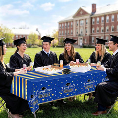 3 Pack Graduation Tablecloth,Graduation Decorations Class