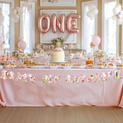 Pre-Strung Fairy First Birthday Decorations Fairy 1St Birthday Banner Garden Par