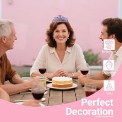 Retirement Party Decorations Tiara Crown Sash for Women Happy Retired Gift