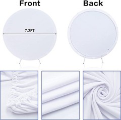 Round 16th Backdrop Girls Rose Gold Birthday Party Decor Photo Background Banner