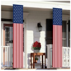 Patriotic Hanging Banner Set – Red, White & Blue Flag Decor for Independence Day