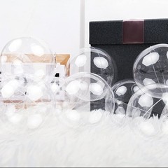 Small Clear Balloons 100Pcs Mini Bubble Bobo Balloons Latex Free Tiny Crystal T