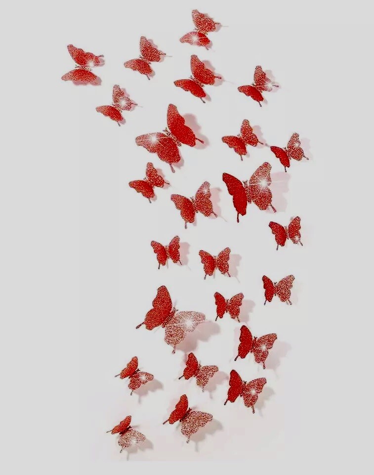 3D Butterflies Cutouts For Parties, Decorations For Weddings, Cakes, Walls, Yard