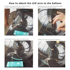 warm white led balloons with batteries, wedding proposal decorations clear tr…