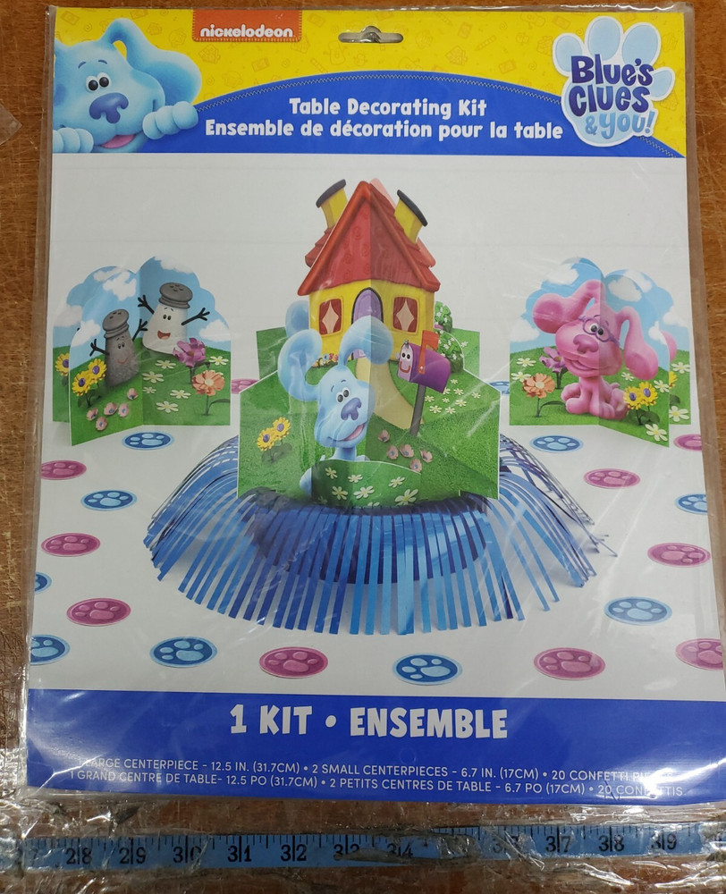 6 Pack Blue’s Clues Decorating Kit 23 Piece Kit Table Centerpieces Party