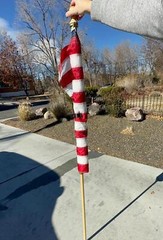 Veteran-Designed Flag Pole Clip | 3D Printed Universal Flagpole Accessory Black