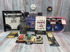Over The Hill Giant Gift Bundle Underwear,Bra,sippy, Tool Belt,cry Towel,brush..