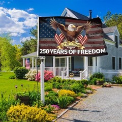 250th Anniversary Flag 3×5 Ft Double Sided 3 Ply Patriotic Eagle 250 Years Freed