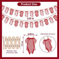 2 Sets Special Delivery Baby Shower Banner Decorations Red Gingham Pizza Baby…