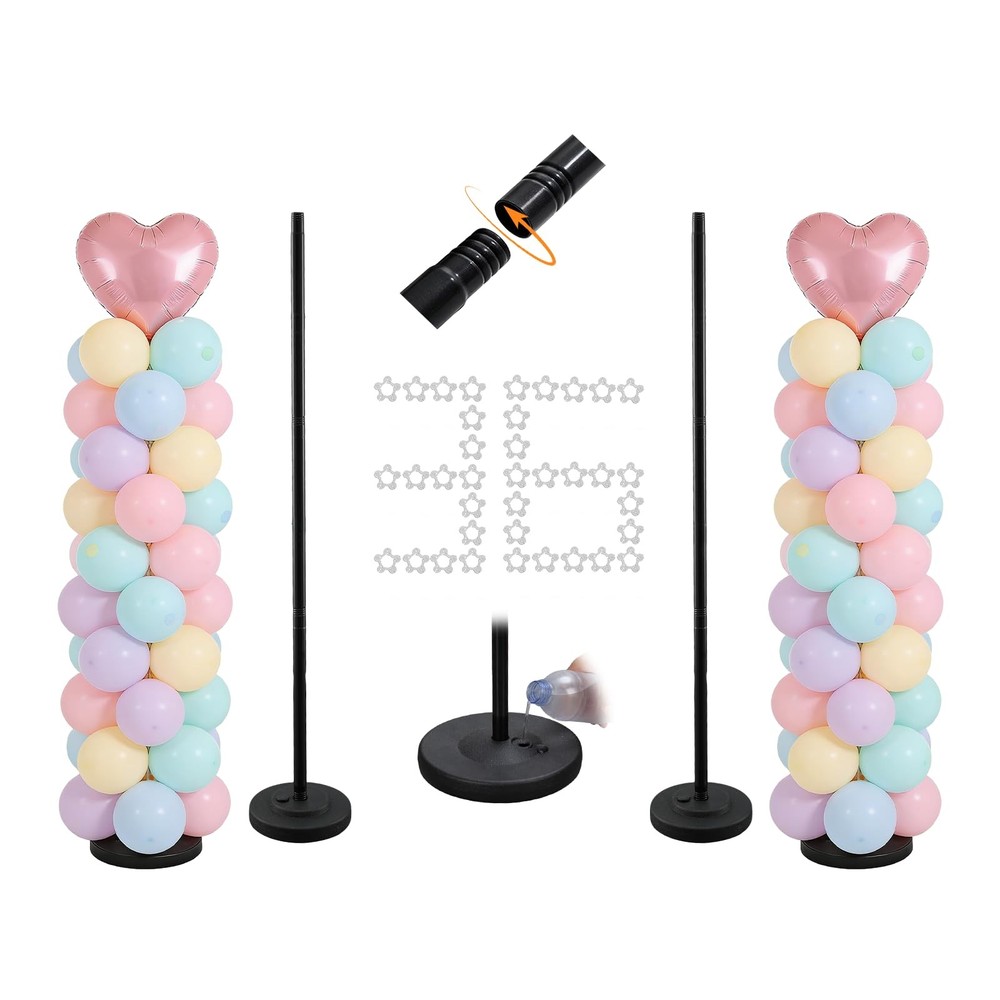 Balloon Stand 15-56 Inch Height Adjustable Balloon Stands For Floor Anti-Tip …