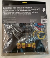 DC BATMAN HEROES UNITE PARTY TABLE DECOR KIT~ 7 Centerpieces & 24 Pcs. Confetti