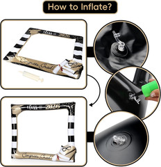 Class of 2026 Graduation Photo Booth Props Set, Inflatable Photo Booth Frame 30″