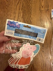 2 NEW packs PEPPA PIG birthday party wands 8 ct each party favors