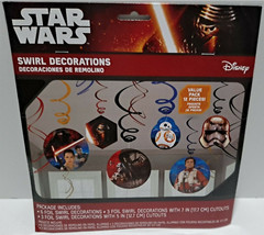 Star Wars EP 7 Swirl Decorations~Star Wars EP Vll Birthday Party Hanging Swirls
