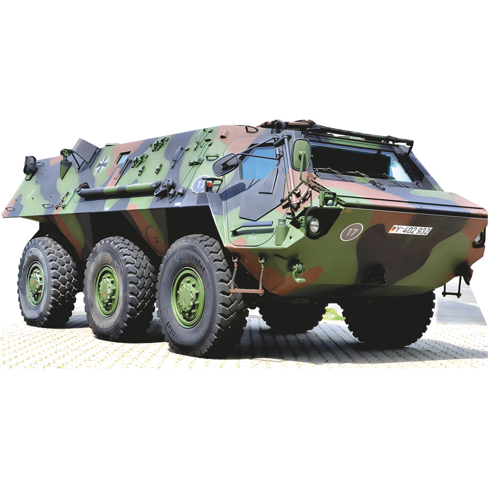 H32070 Transportpanzer Fuchs German Armored Carrier Military Tank Vehicle Cardbo