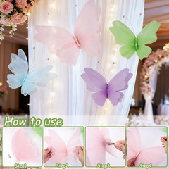 Butterfly Party Decorations, 3D Butterflies, Water Proof Wedding Decor, Hanging